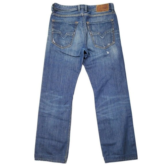 Diesel Larkee Relaxed Comfort Straight Denim Jeans Button Fly 31x30 Actual 32x27 - Picture 4 of 12